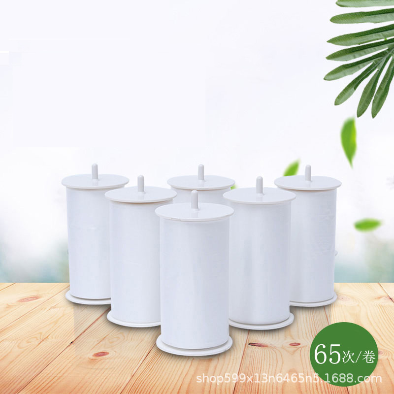 自动换套马桶盖一次性马桶坐垫便洁套转转垫卫生塑料卷膜65次/卷